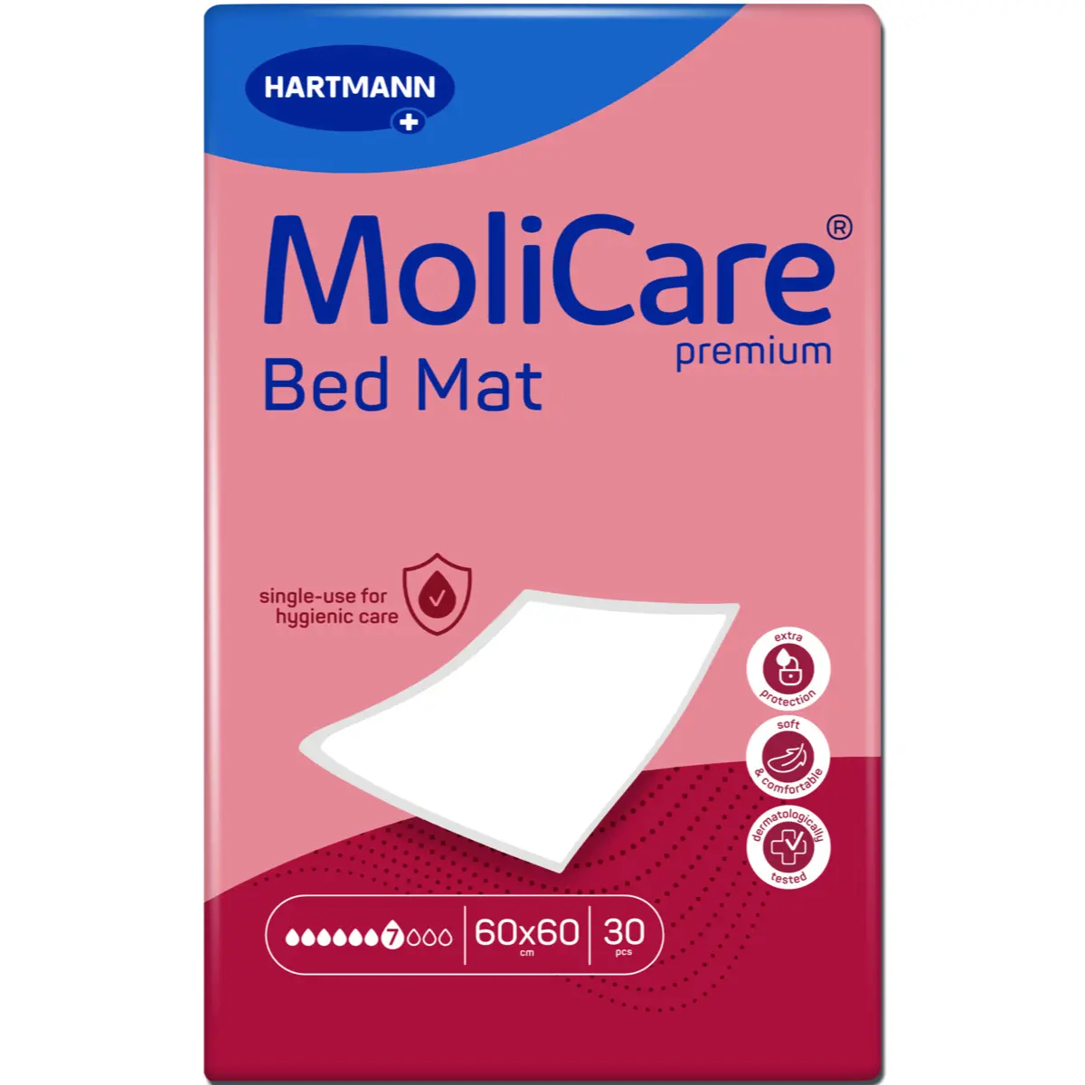  Protège-matelas MoliCare Premium Bed Mat – absorption 7 gouttes
