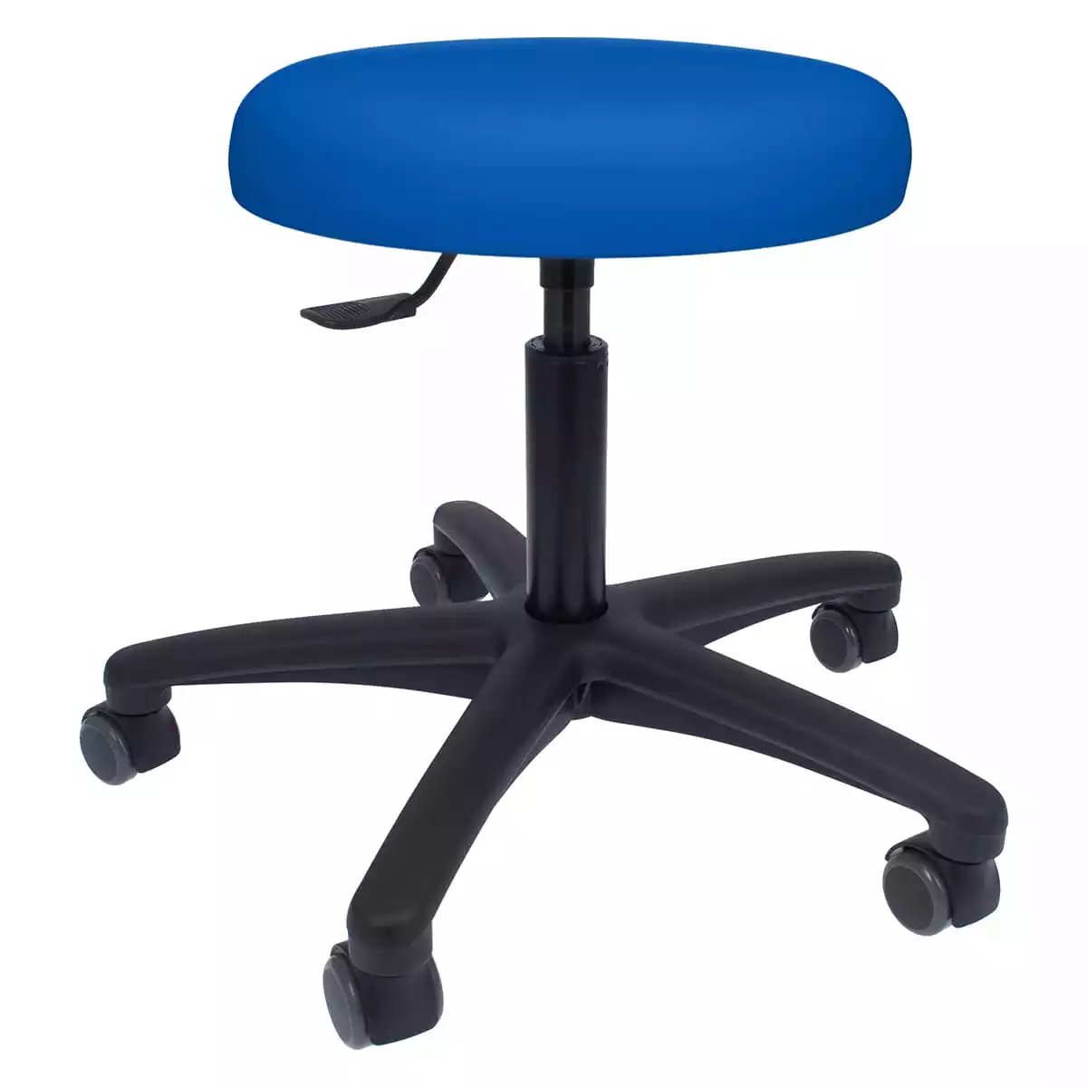  Tabouret roulant pivotant avec piétement en plastique