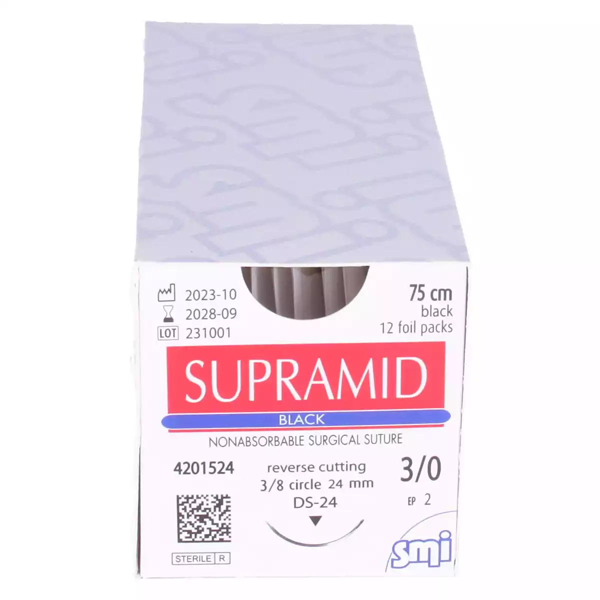 Matériel de suture Supramid Black Matériel de suture Supramid Black