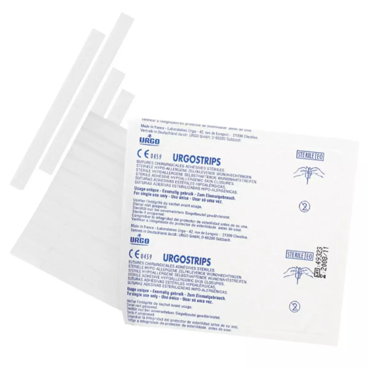  Sutures adhésives stériles Urgostrips
