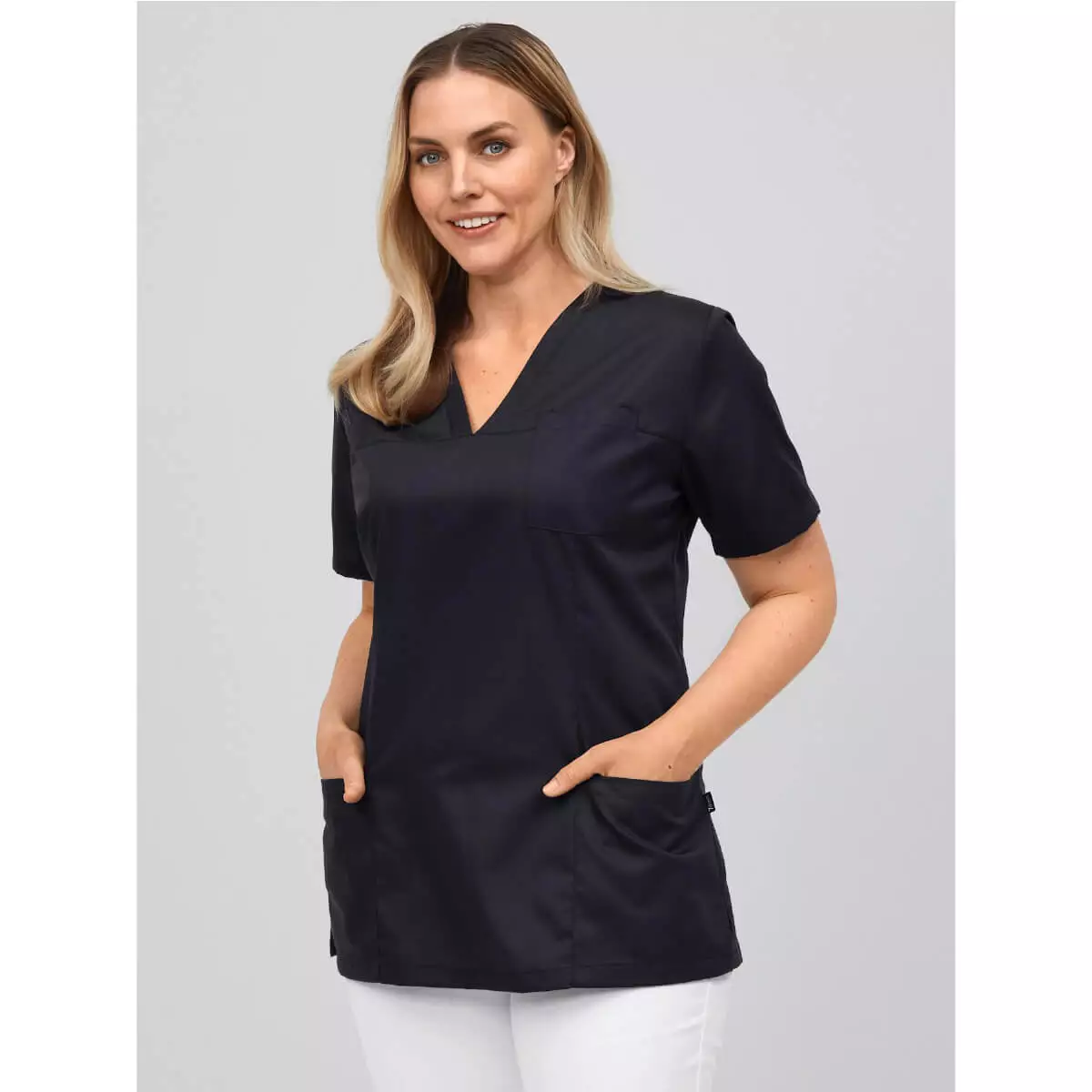  Tunique médicale à col V pour femme Roma