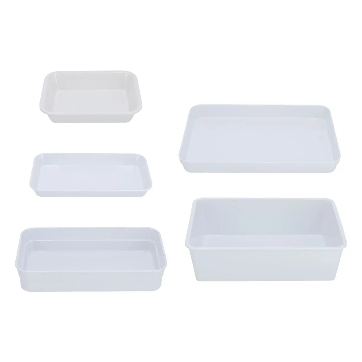  Plateau instruments en mélamine avec bord élevé