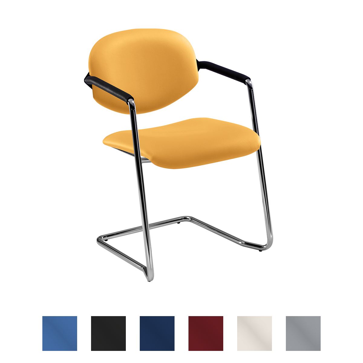 Chaise cantilever avec accoudoirs ALEXA Chaise cantilever avec accoudoirs ALEXA