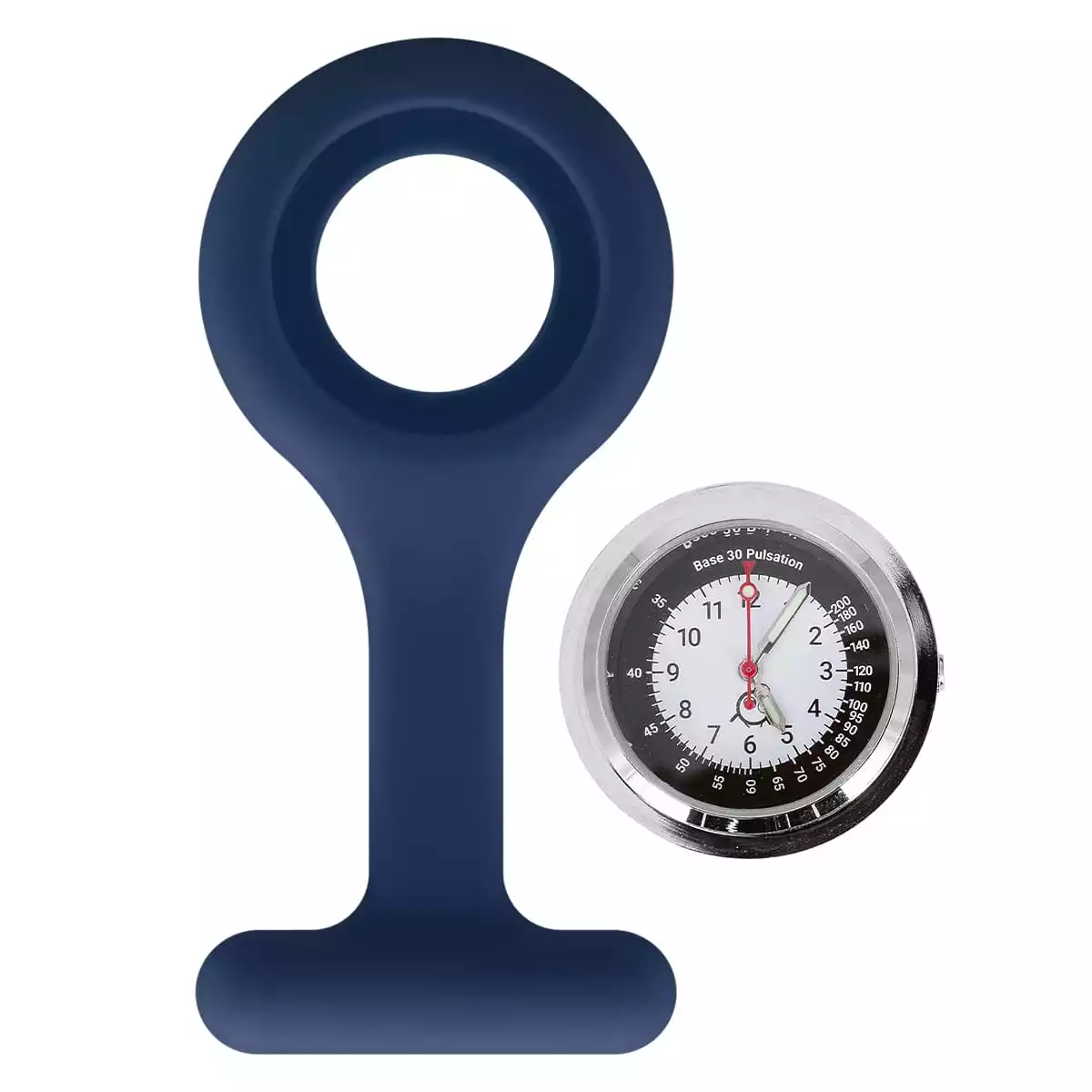 Montre infirmière en silicone avec clip « Tic » Montre infirmière en silicone avec clip « Tic »