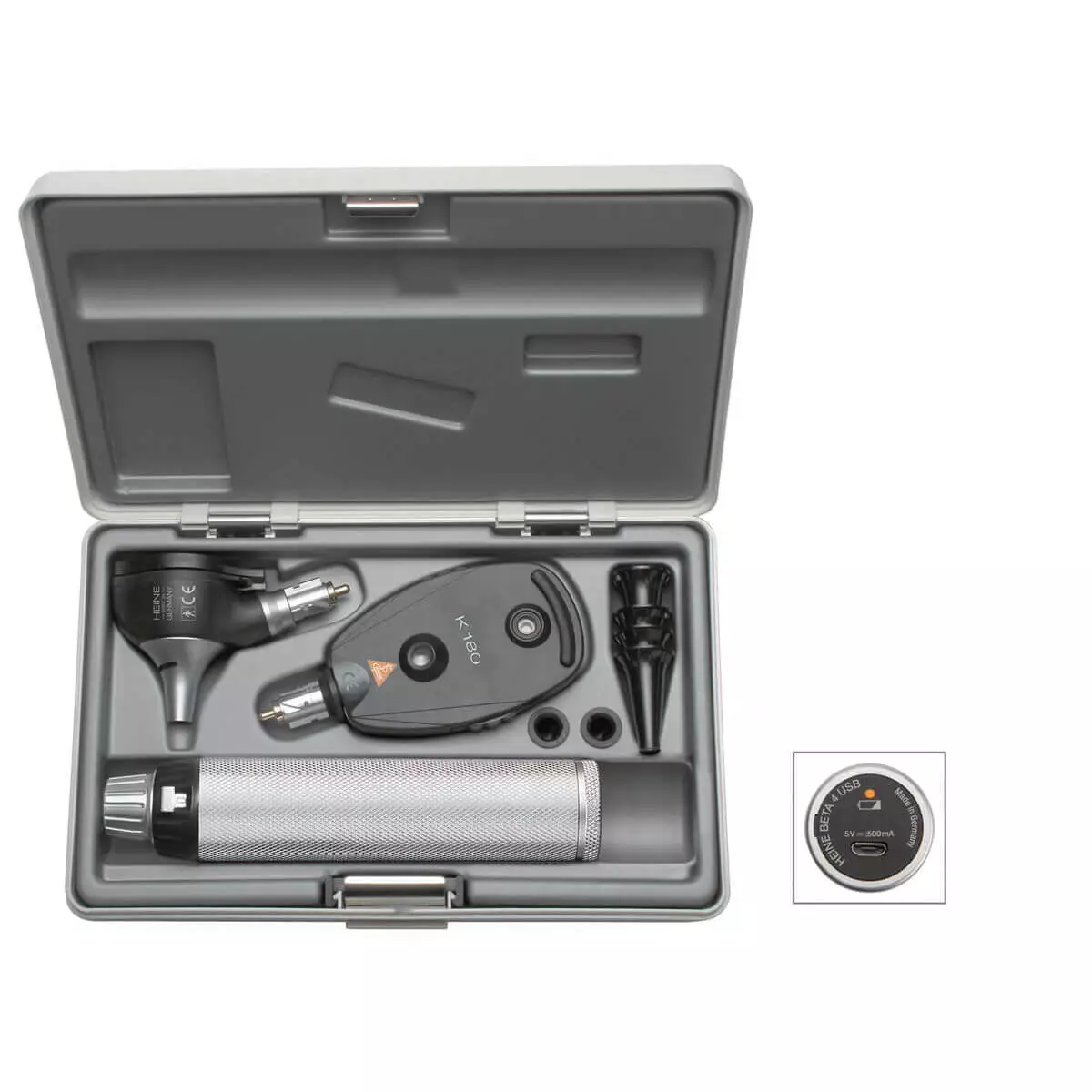 Set otoscope et ophtalmoscope HEINE K180 XHL F.O.