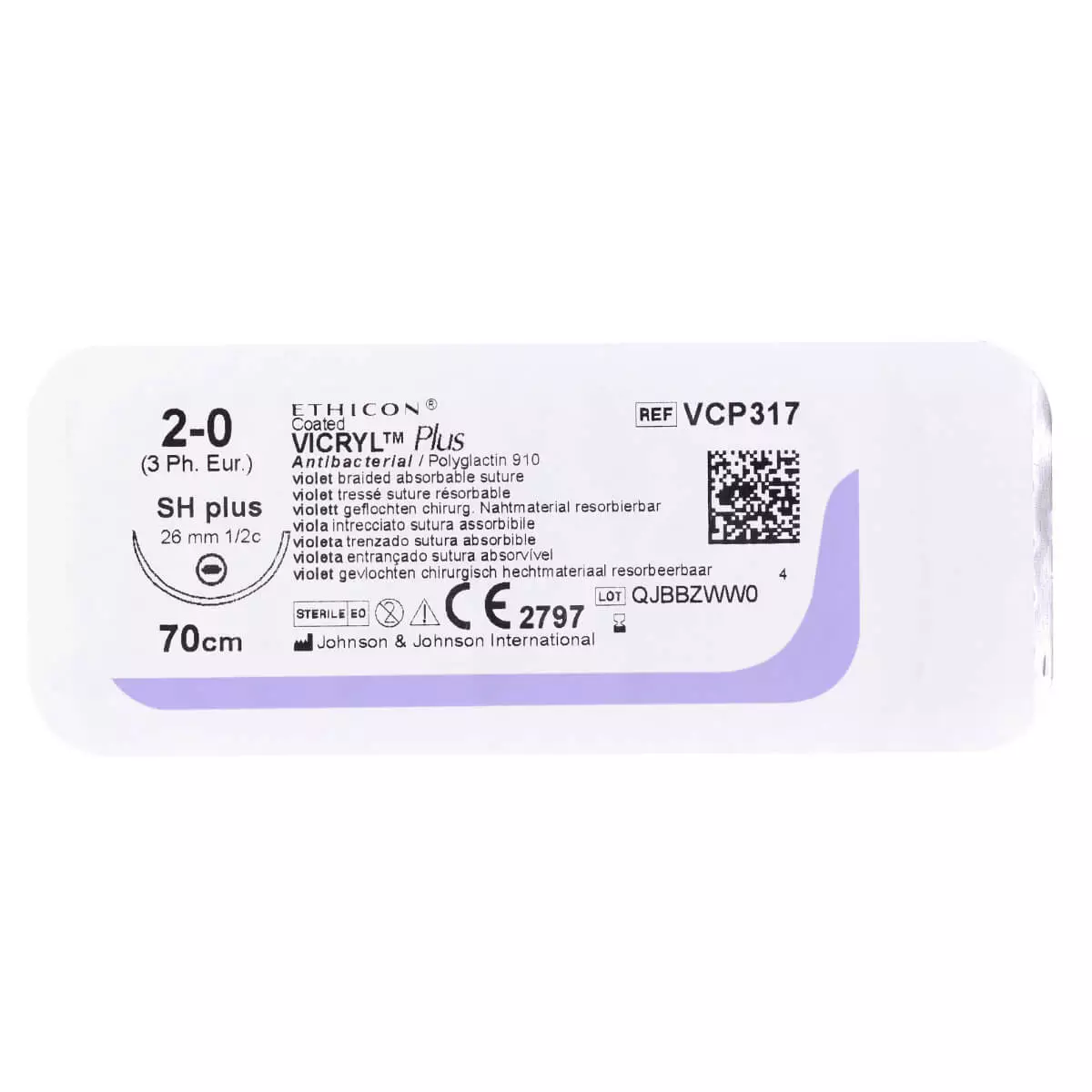  Fil de suture VICRYL Plus (Polyglactin 910)