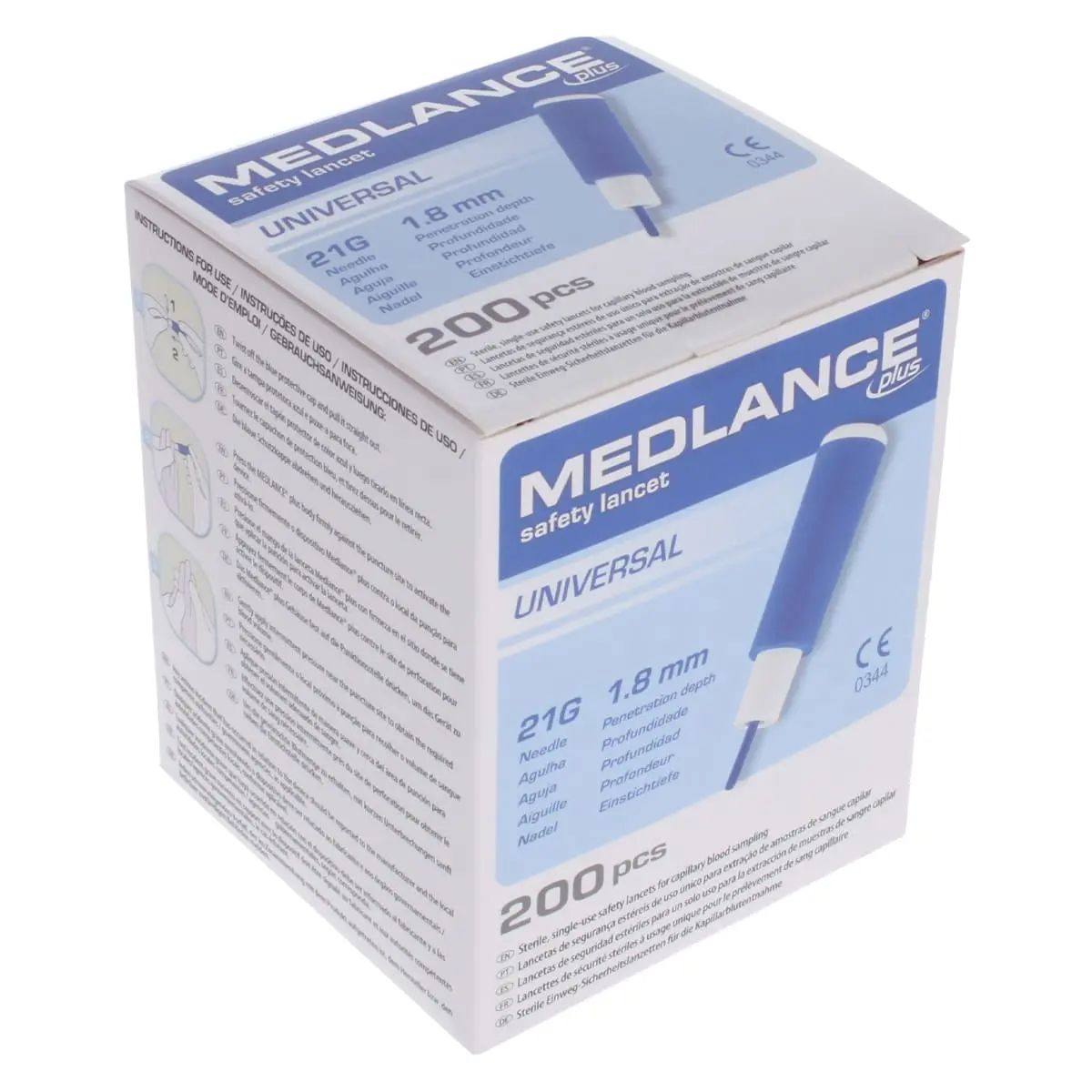 Lancettes de sécurité Medlance plus Safety Lancettes de sécurité Medlance plus Safety