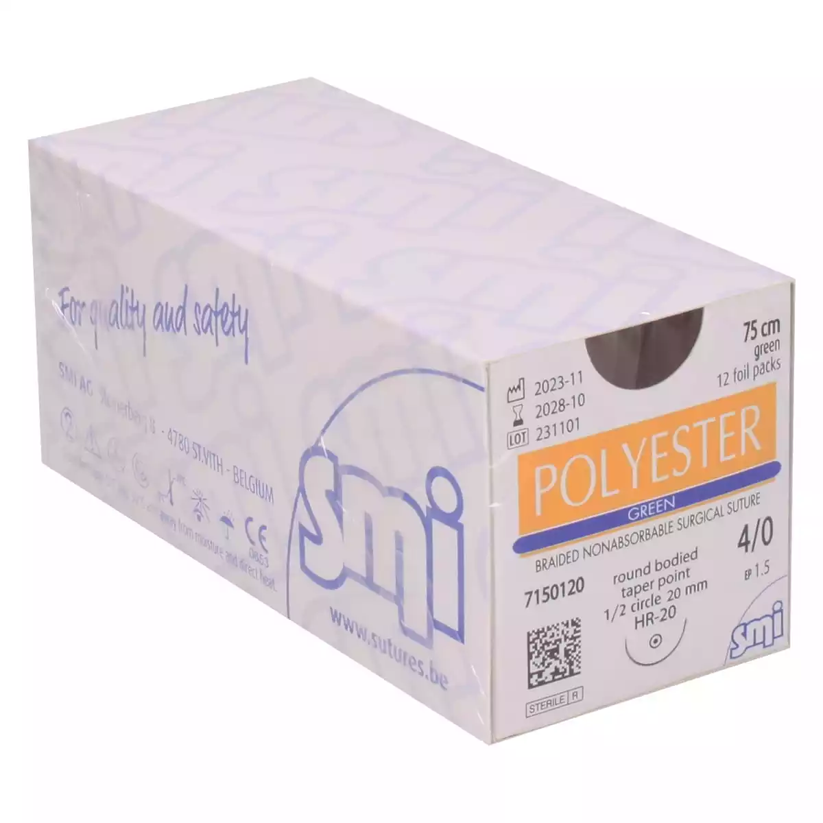  Matériel de suture Polyester Green