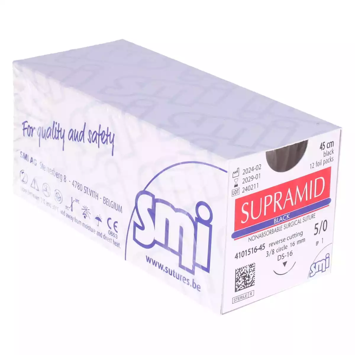  Matériel de suture Supramid Black