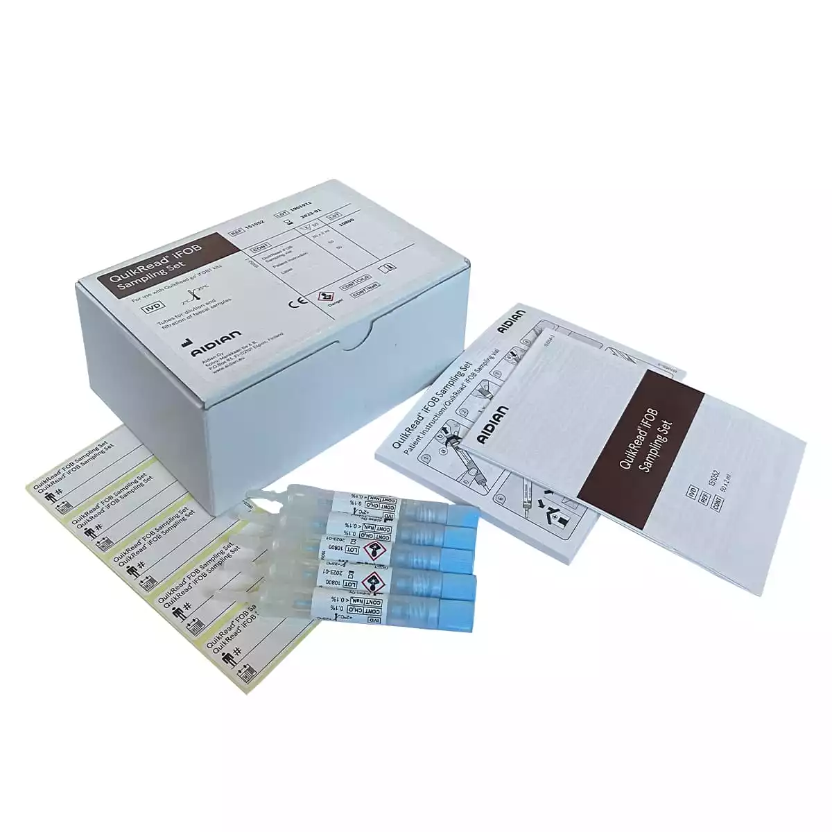 Accessoires de prélèvement QuikRead go pour le kit de test iFOBT Accessoires de prélèvement QuikRead go pour le kit de test iFOBT