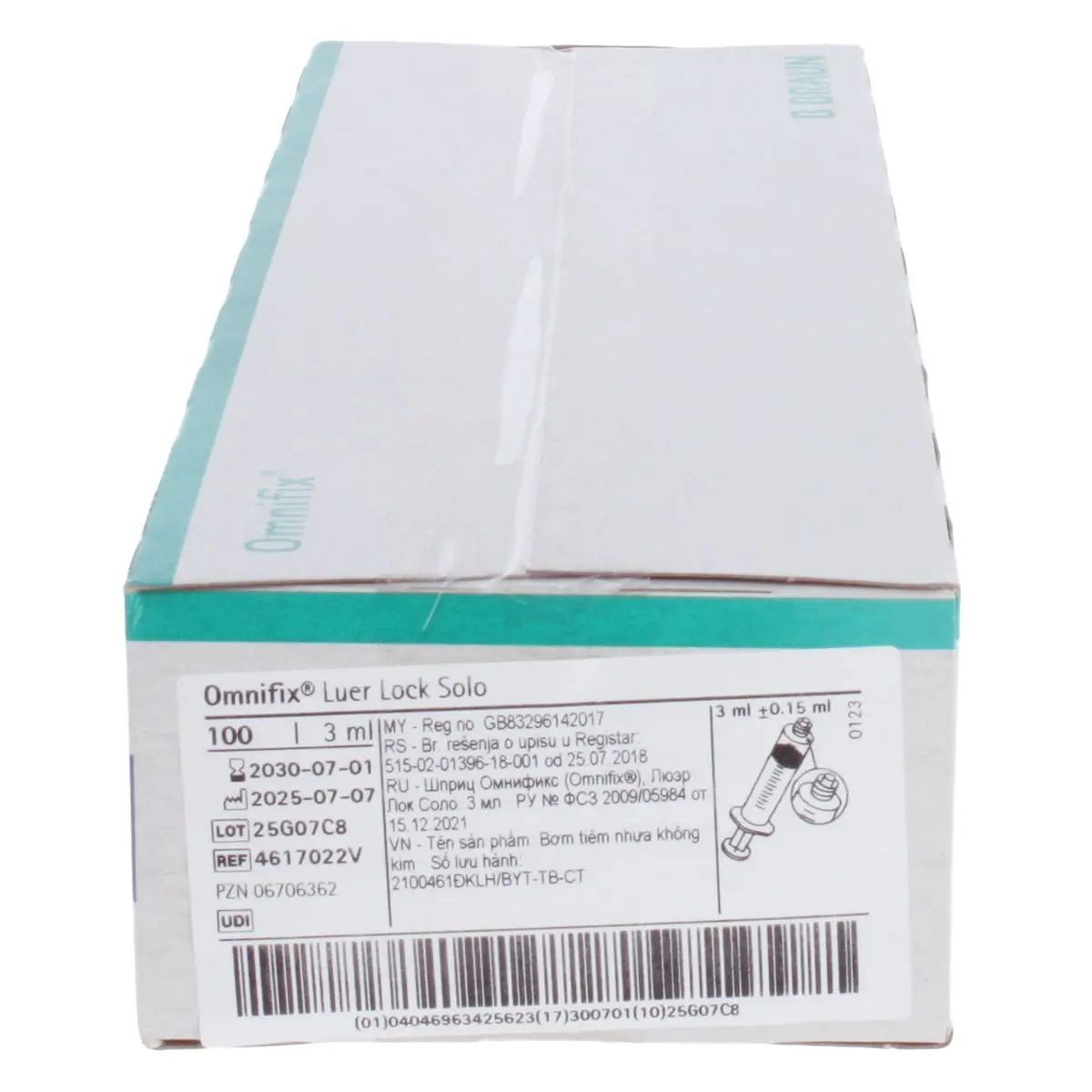 Seringue jetable Omnifix Luer Lock Solo Seringue jetable Omnifix Luer Lock Solo