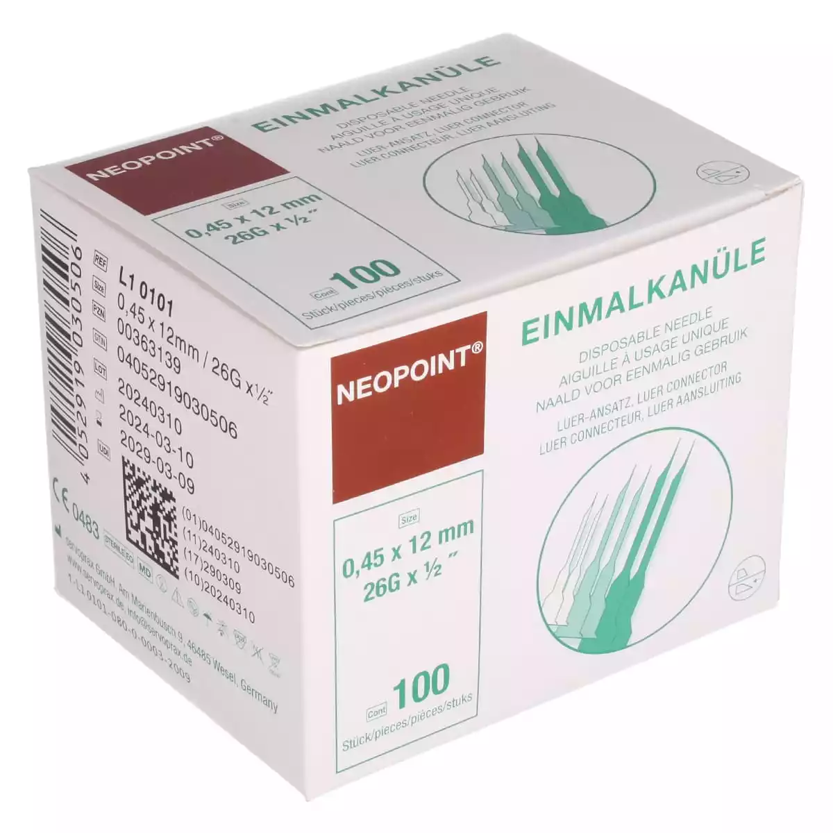  Canules Neopoint taille spéciale