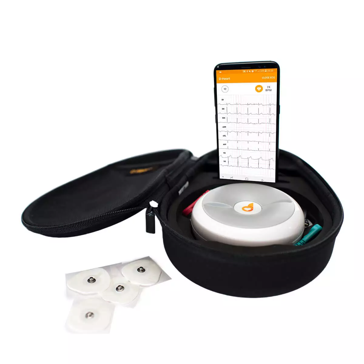  Appareil d’ECG mobile D-Heart à 8 et 12 pistes