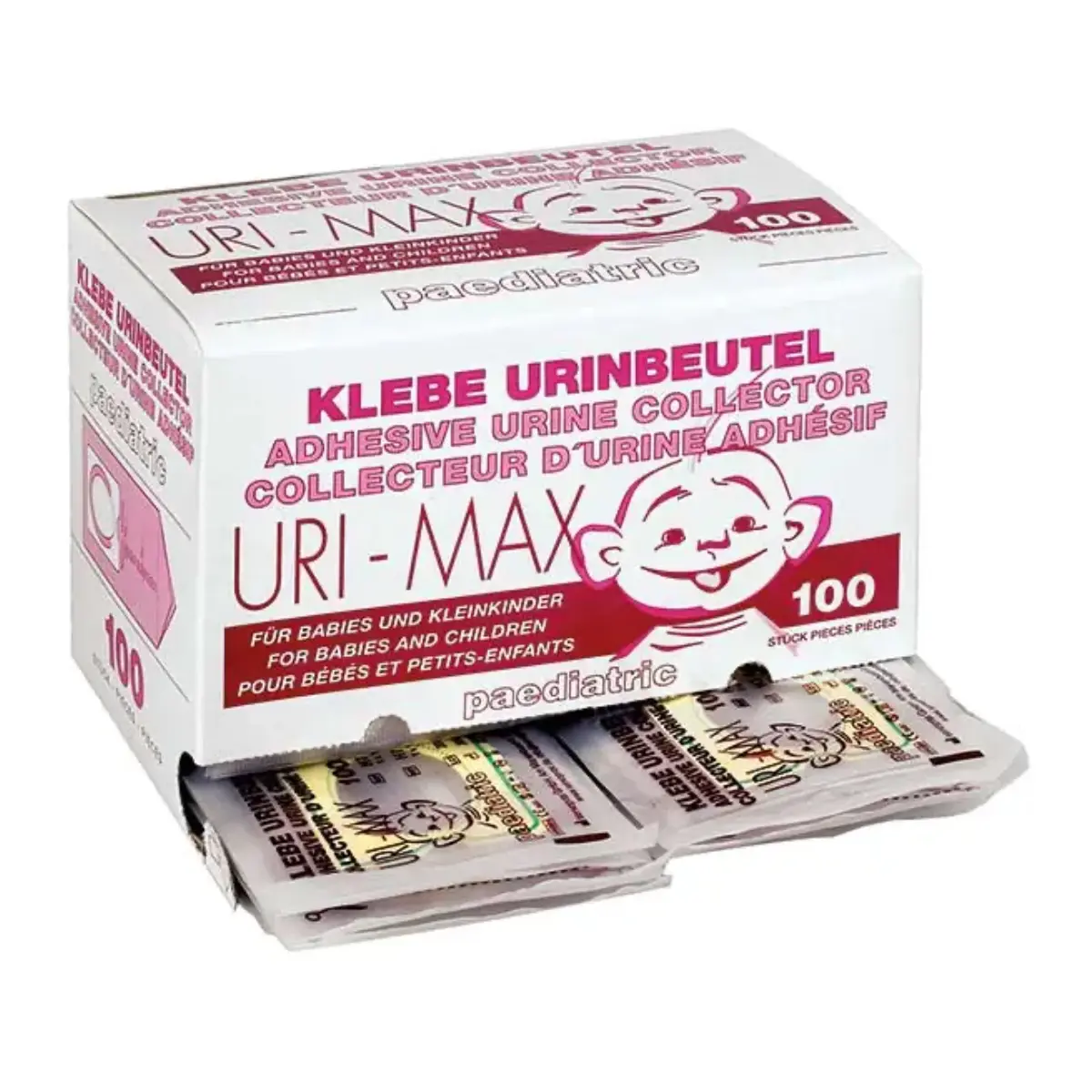 Poches urinaires adhésives pédiatriques Uri-Max Poches urinaires adhésives pédiatriques Uri-Max