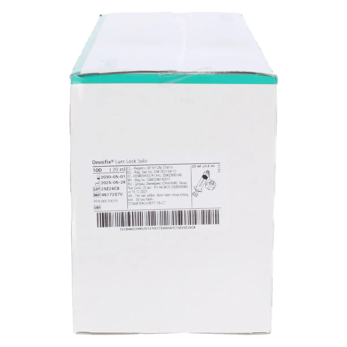  Seringue jetable Omnifix Luer Lock Solo