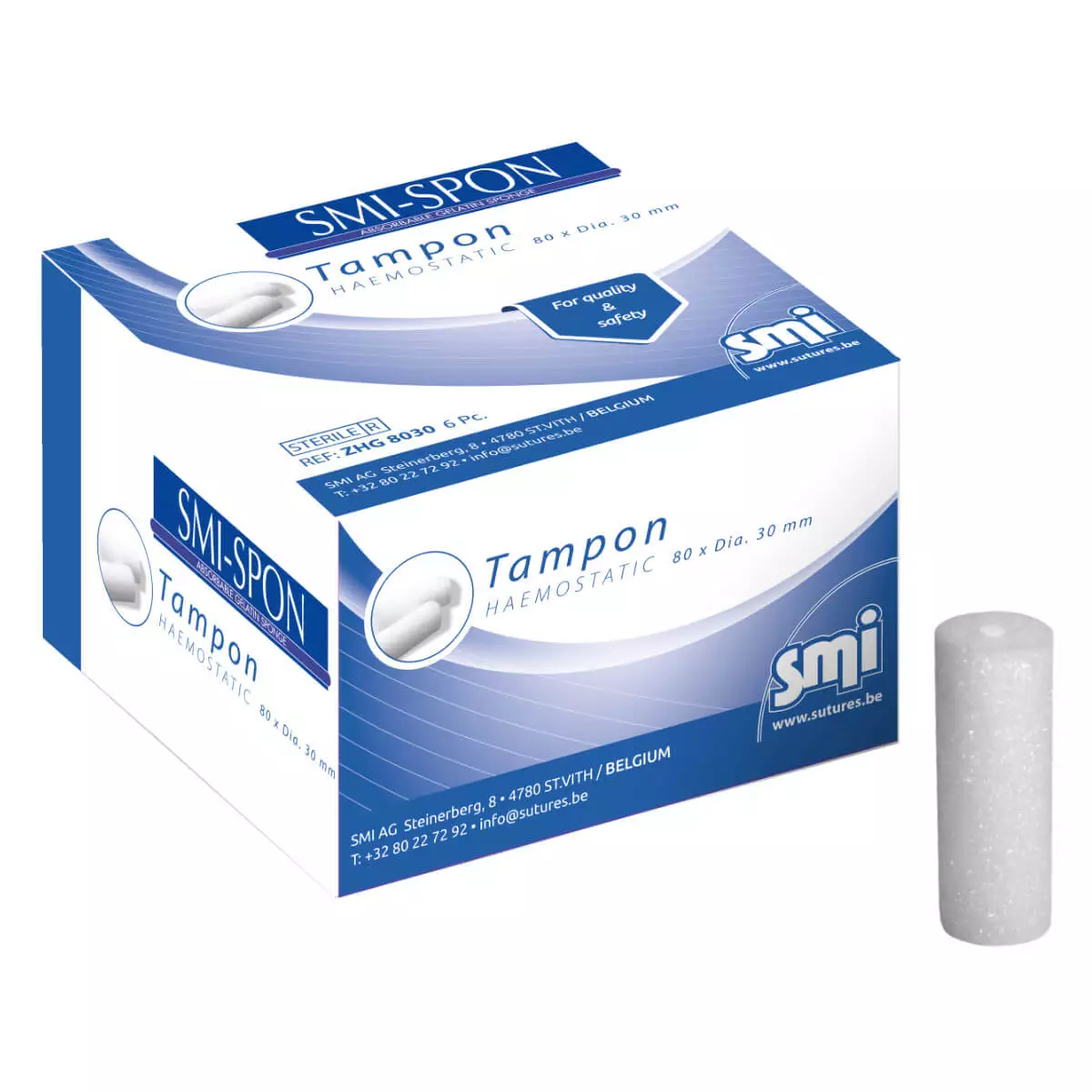 SMI-Spon éponge gélatineuse hémostatique SMI-Spon éponge gélatineuse hémostatique