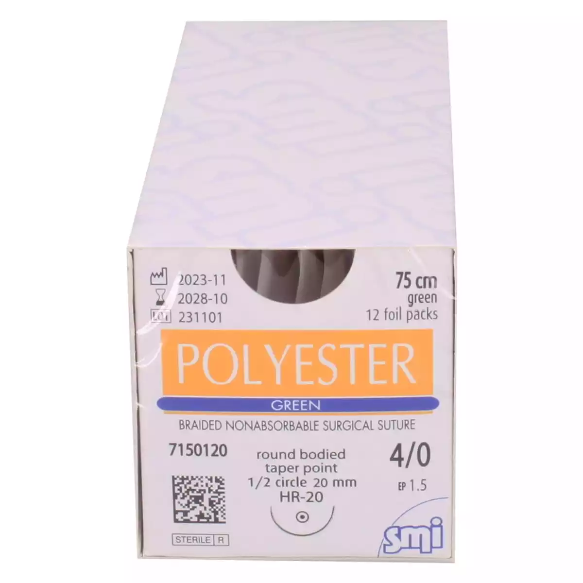  Matériel de suture Polyester Green