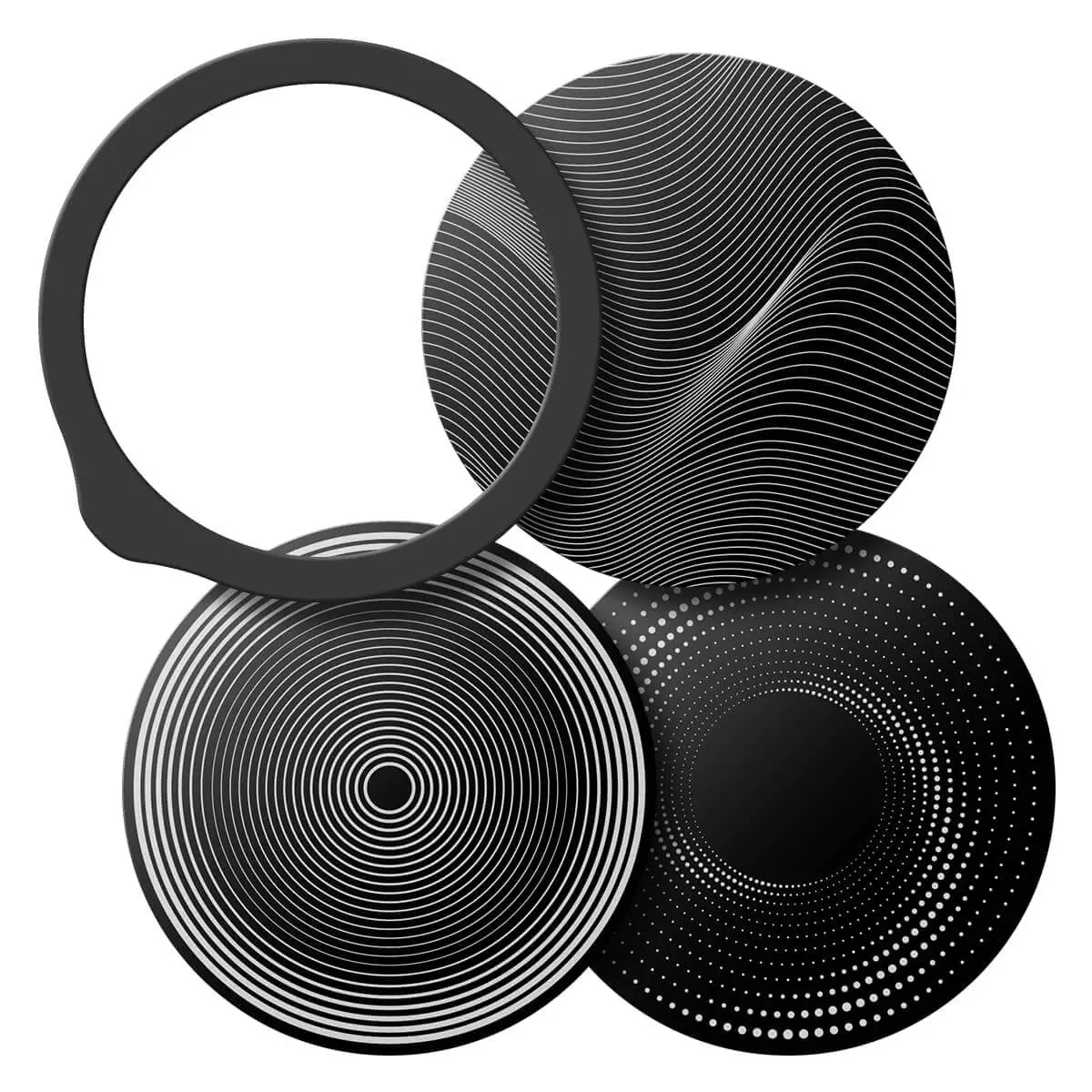  Kit de membranes gravées en aluminium « Drums »