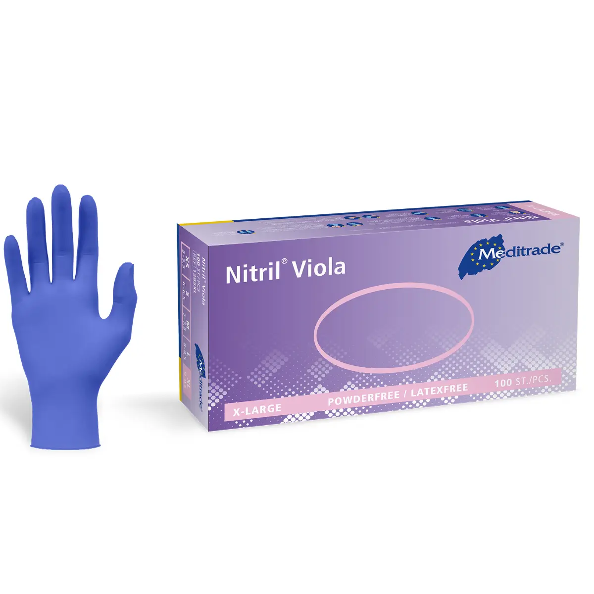  Gants d'examen Nitril Viola