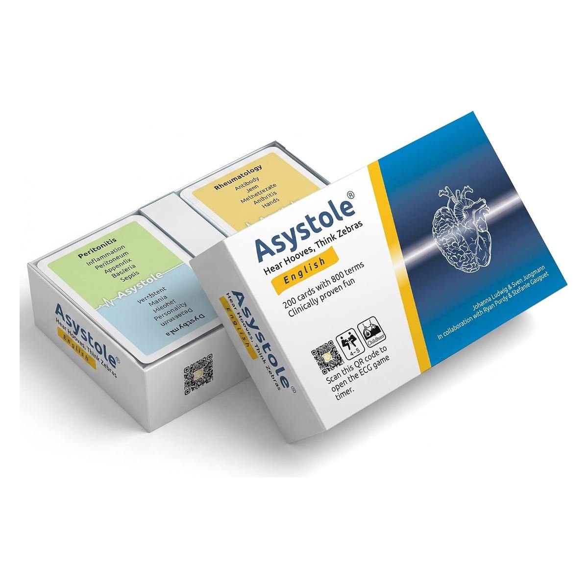Jeu de cartes médical Asystole – édition anglaise Jeu de cartes médical Asystole – édition anglaise