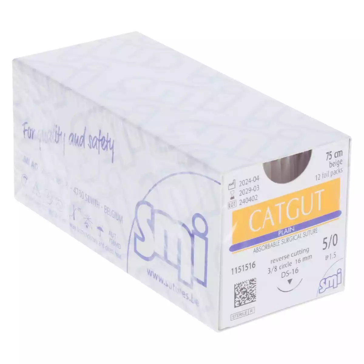Fil de suture Catgut Plain pour chirurgie vétérinaire Fil de suture Catgut Plain pour chirurgie vétérinaire