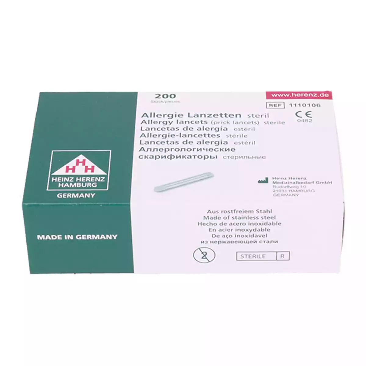  Lancettes à Prick Test Mizollen