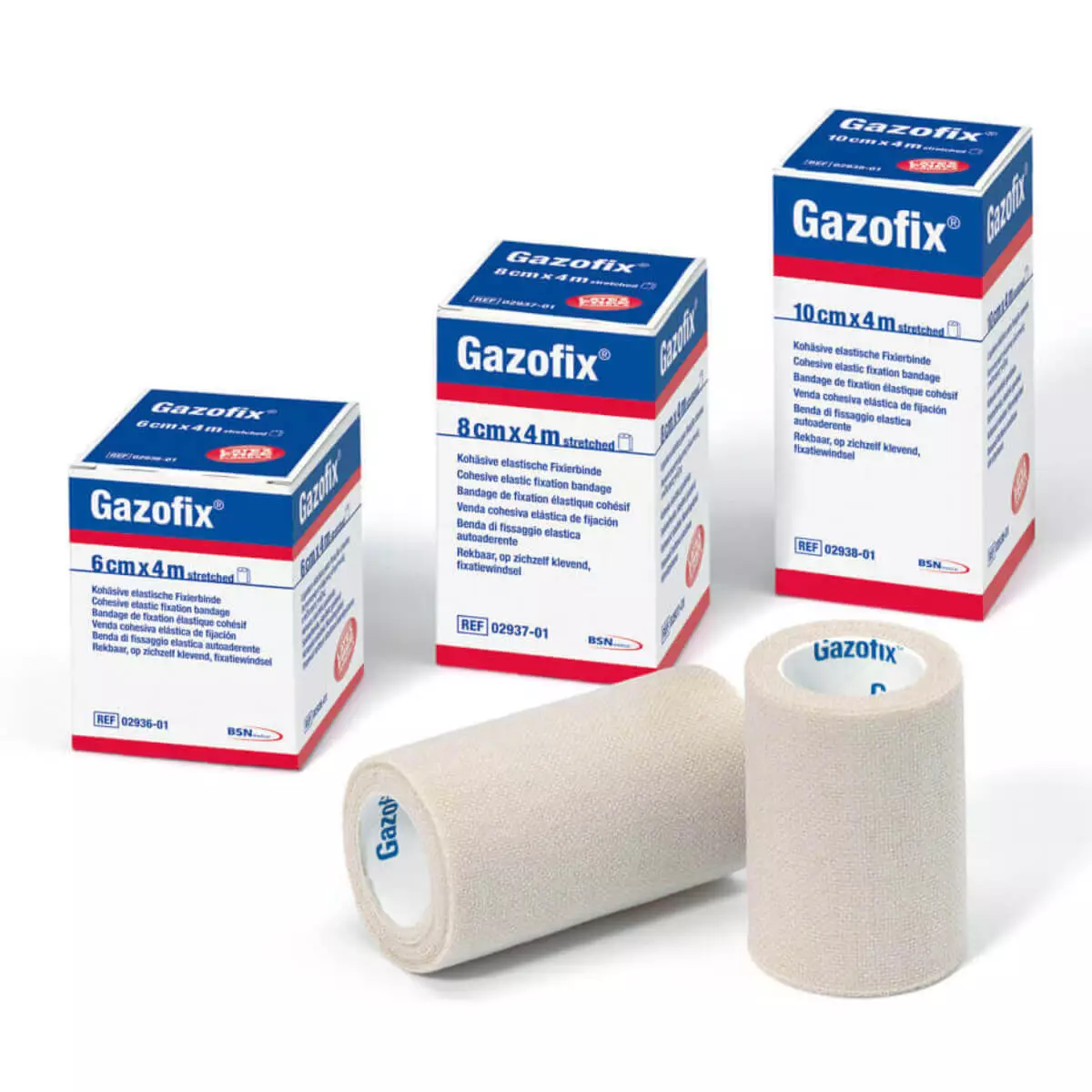  Bandage de fixation élastique cohésif Gazofix