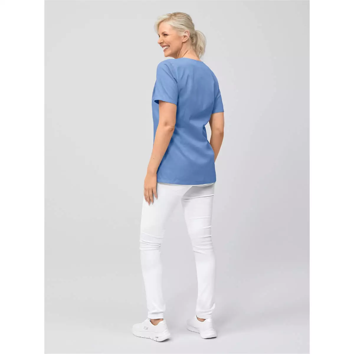  Tunique médicale à col V pour femme Roma