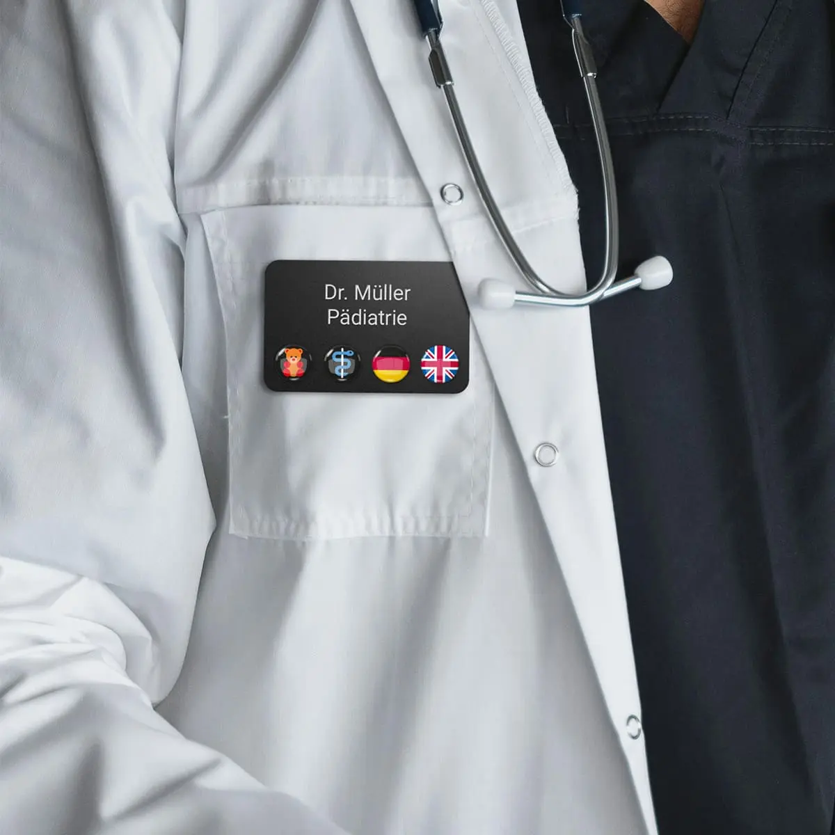 Badge porte-nom magnétique « DocTag » Badge porte-nom magnétique « DocTag »