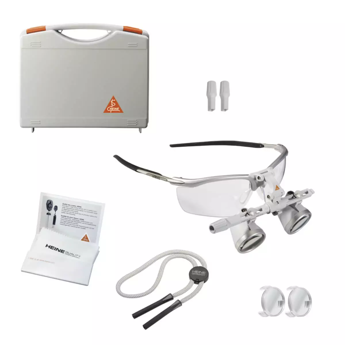  Loupes binoculaires HEINE HR 2.5x High Resolution sur monture de lunettes S-Frame