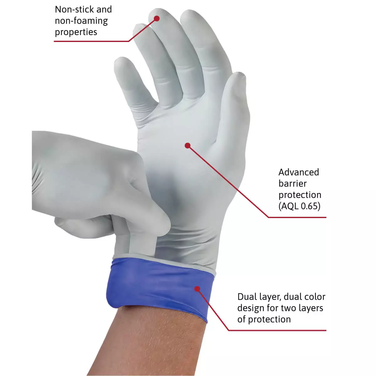  Gants en nitrile MICROFLEX® LifeStar EC™ 93-868