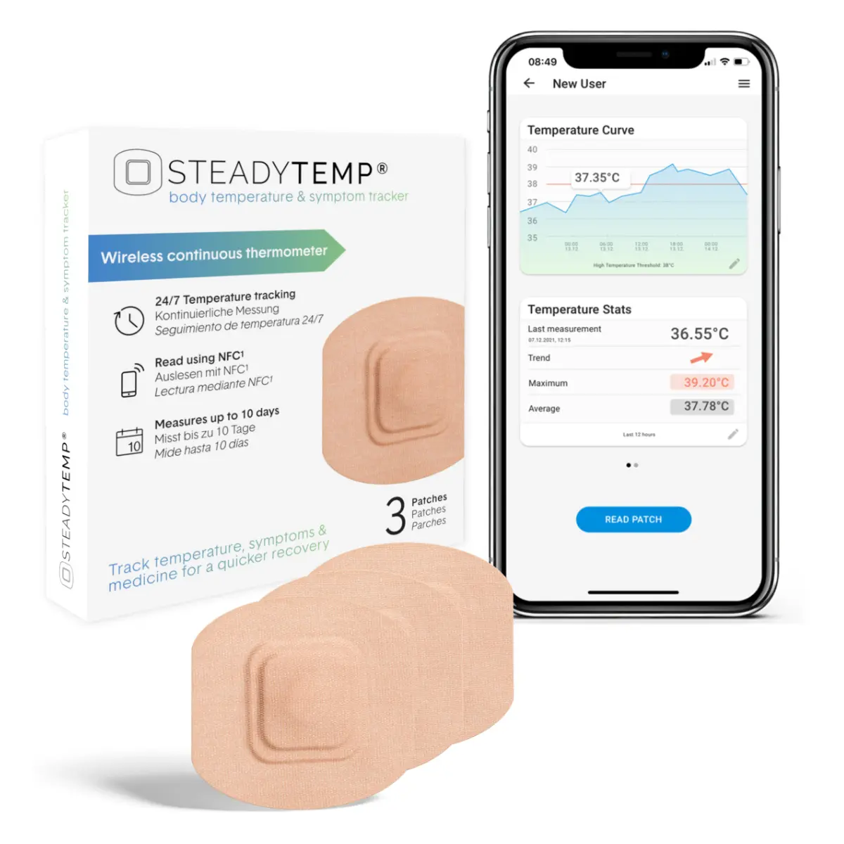  Thermomètre intelligent SteadyTemp