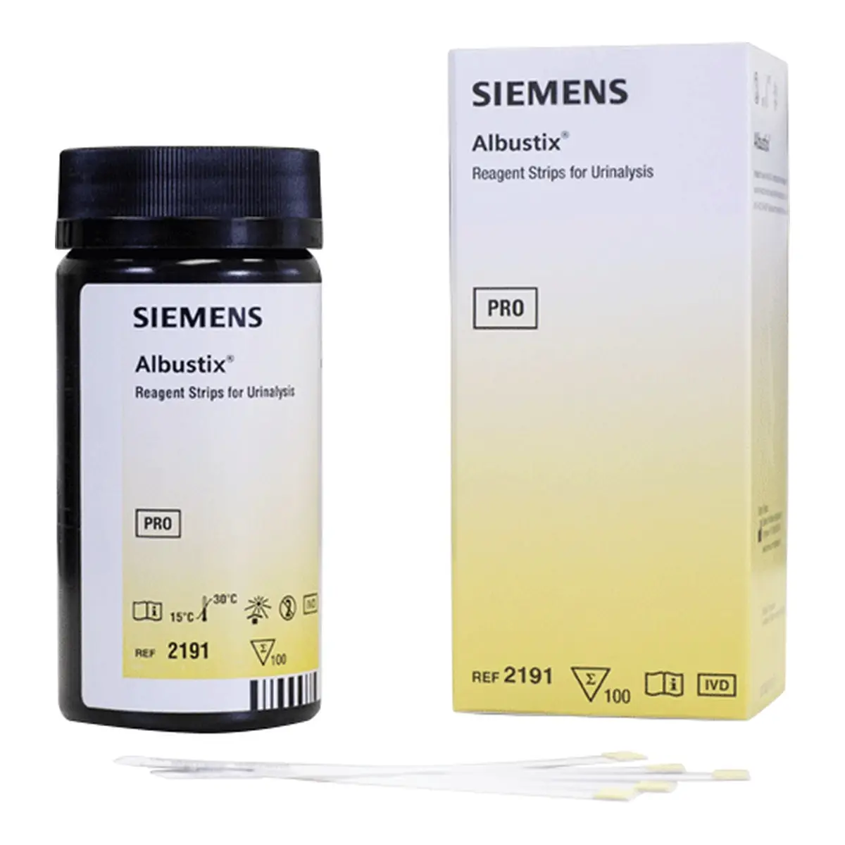 Bandelettes réactives pour analyse d'urine Albustix Bandelettes réactives pour analyse d'urine Albustix