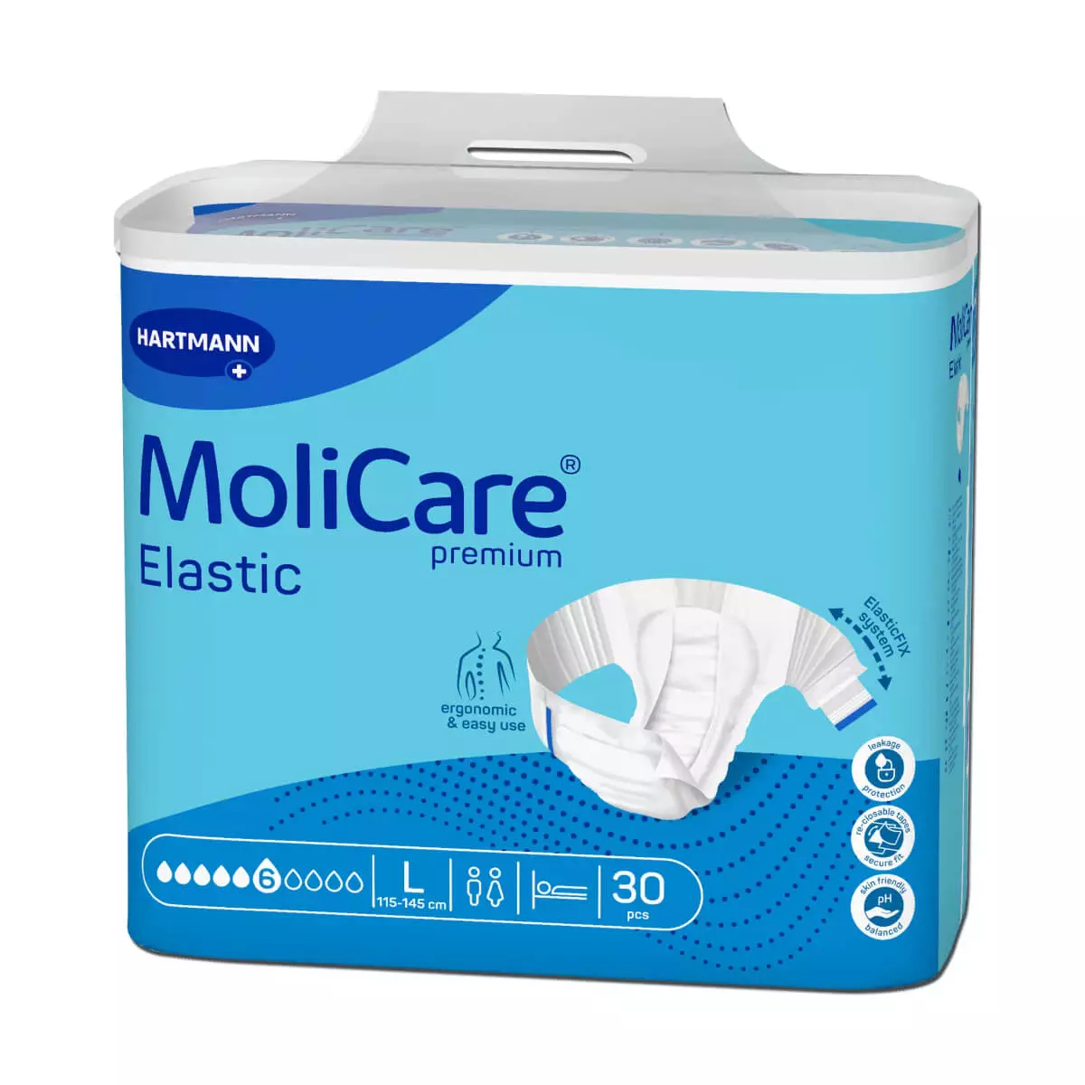 Slip absorbant MoliCare Premium Elastic – absorption 6 gouttes Slip absorbant MoliCare Premium Elastic – absorption 6 gouttes