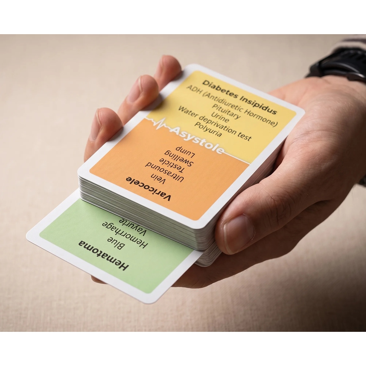 Jeu de cartes médical Asystole – édition anglaise Jeu de cartes médical Asystole – édition anglaise