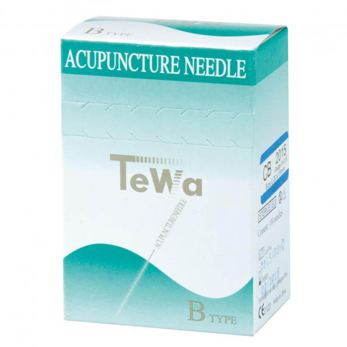 TeWa Aiguilles d’acupuncture sans tube guide 0,2 x 15 mm, Type CB ...