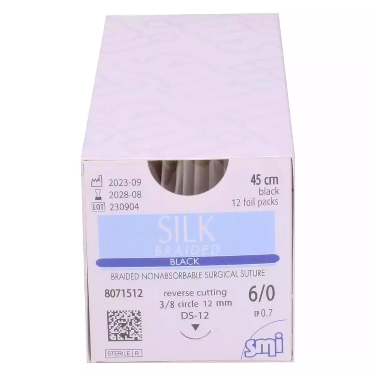  Matériel de suture Silk Braided Black