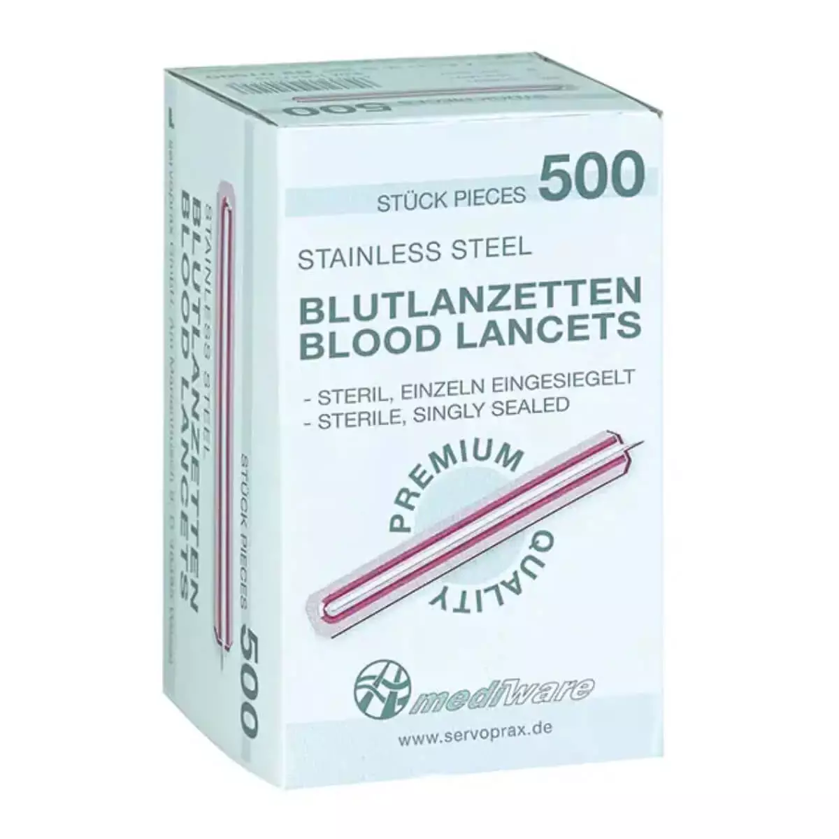 Lancettes de prélèvement sanguin mediware Premium Lancettes de prélèvement sanguin mediware Premium