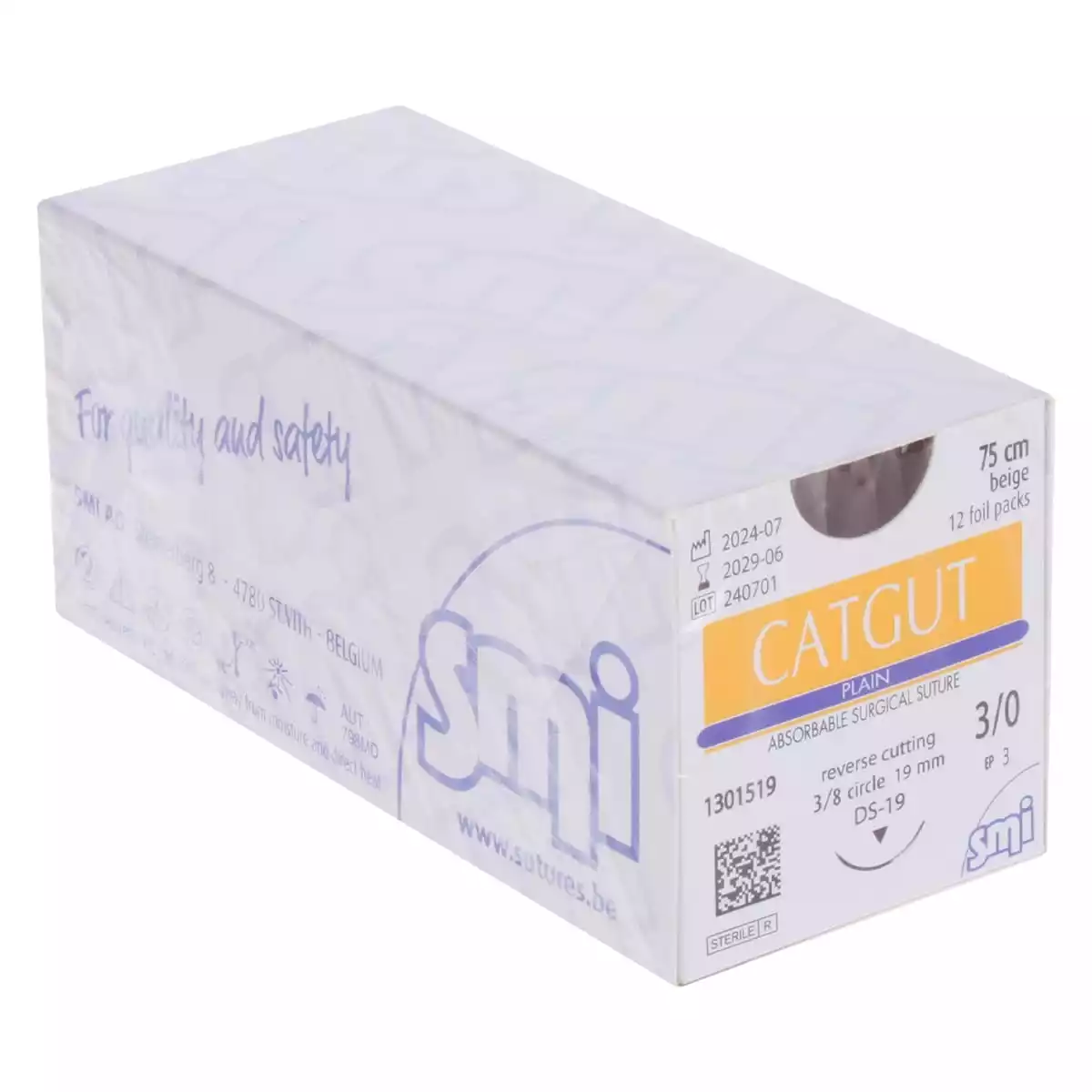 Fil de suture Catgut Plain pour chirurgie vétérinaire Fil de suture Catgut Plain pour chirurgie vétérinaire