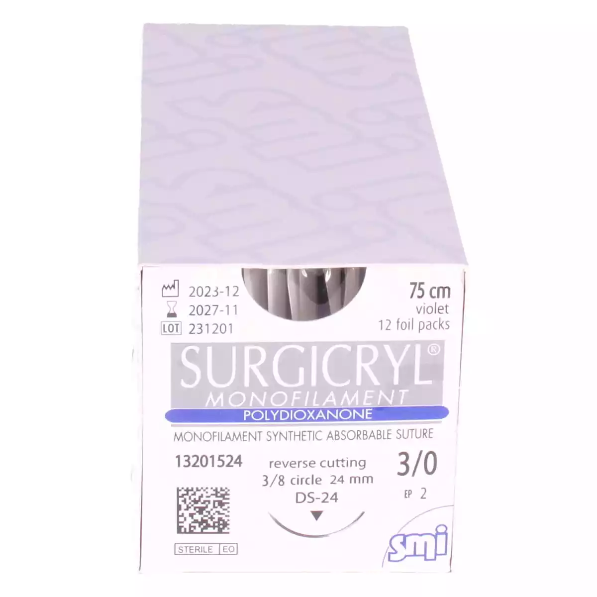  Matériel de suture monofilament Surgicryl