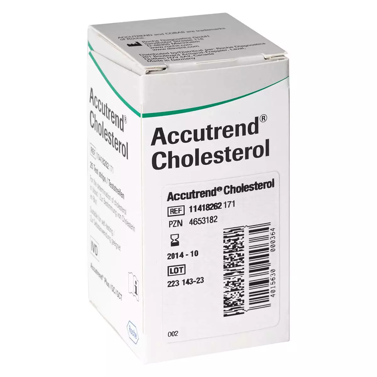  Bandelettes de test Accutrend Cholesterol