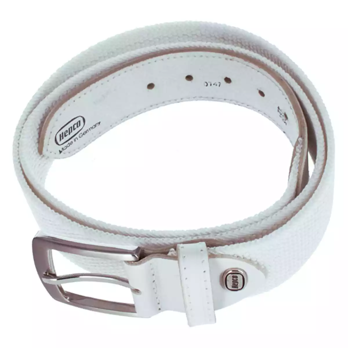Ceinture élastique avec enchapure en cuir  Ceinture élastique avec enchapure en cuir