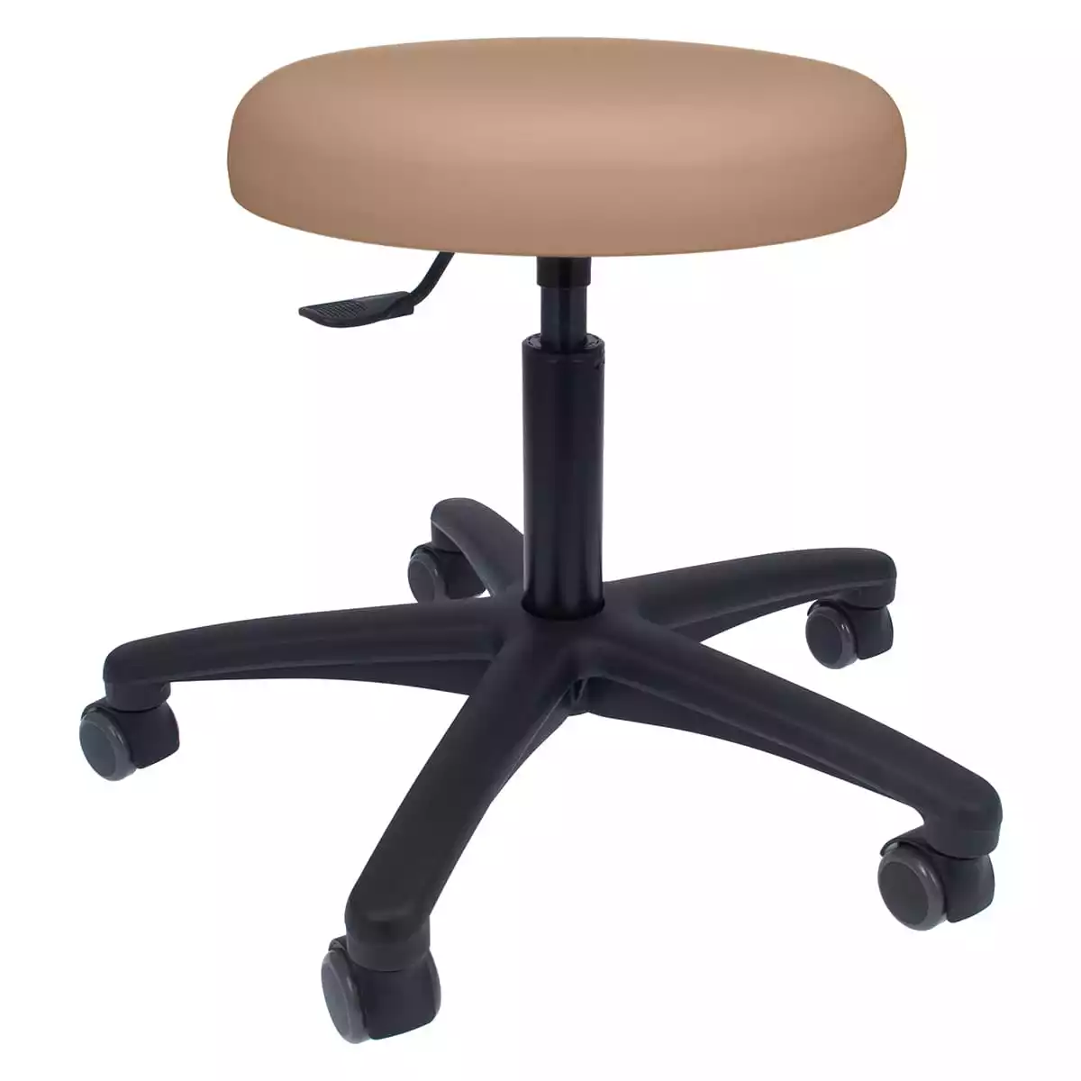 Tabouret roulant pivotant avec piétement en plastique Tabouret roulant pivotant avec piétement en plastique