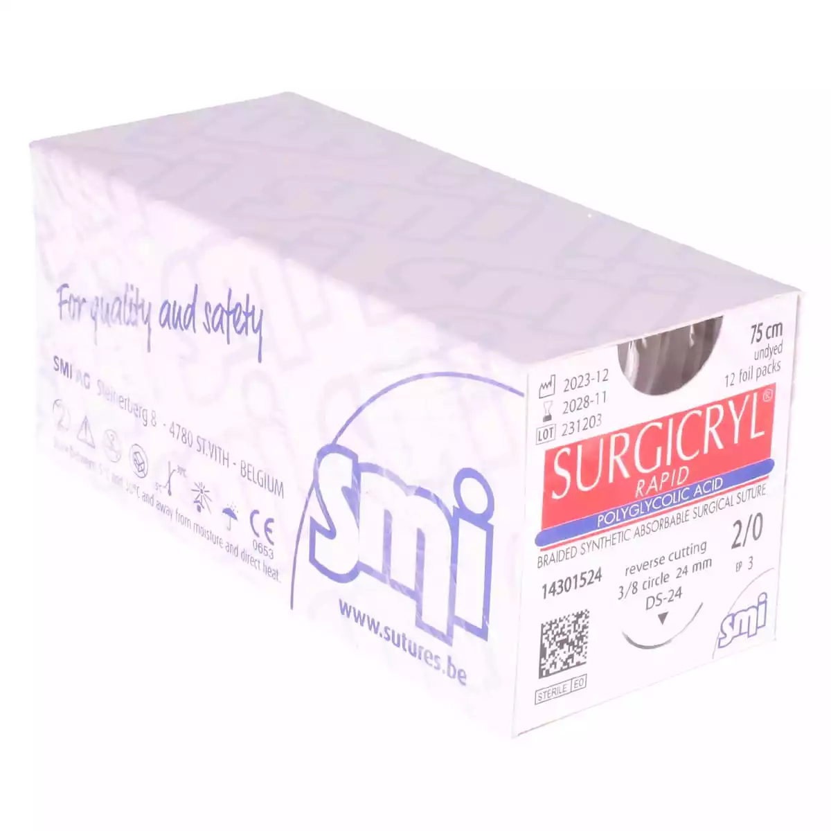  Matériel de suture Surgicryl Rapid