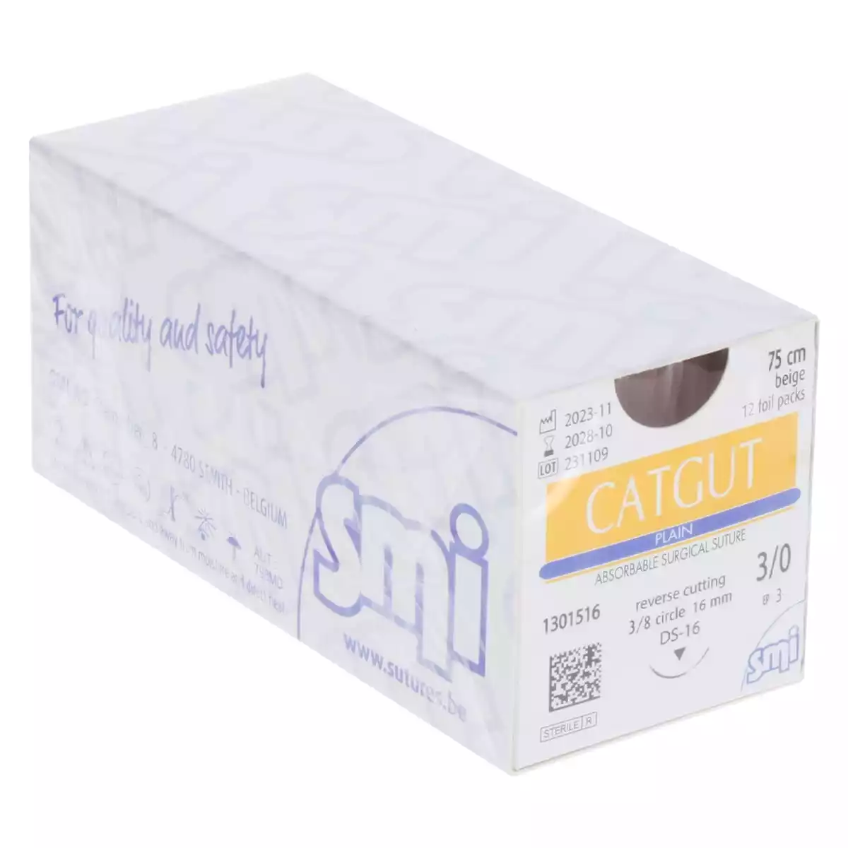 Fil de suture Catgut Plain pour chirurgie vétérinaire Fil de suture Catgut Plain pour chirurgie vétérinaire