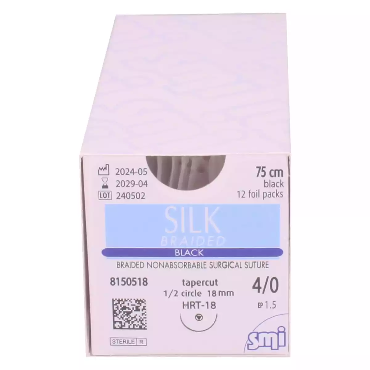 Matériel de suture Silk Braided Black Matériel de suture Silk Braided Black