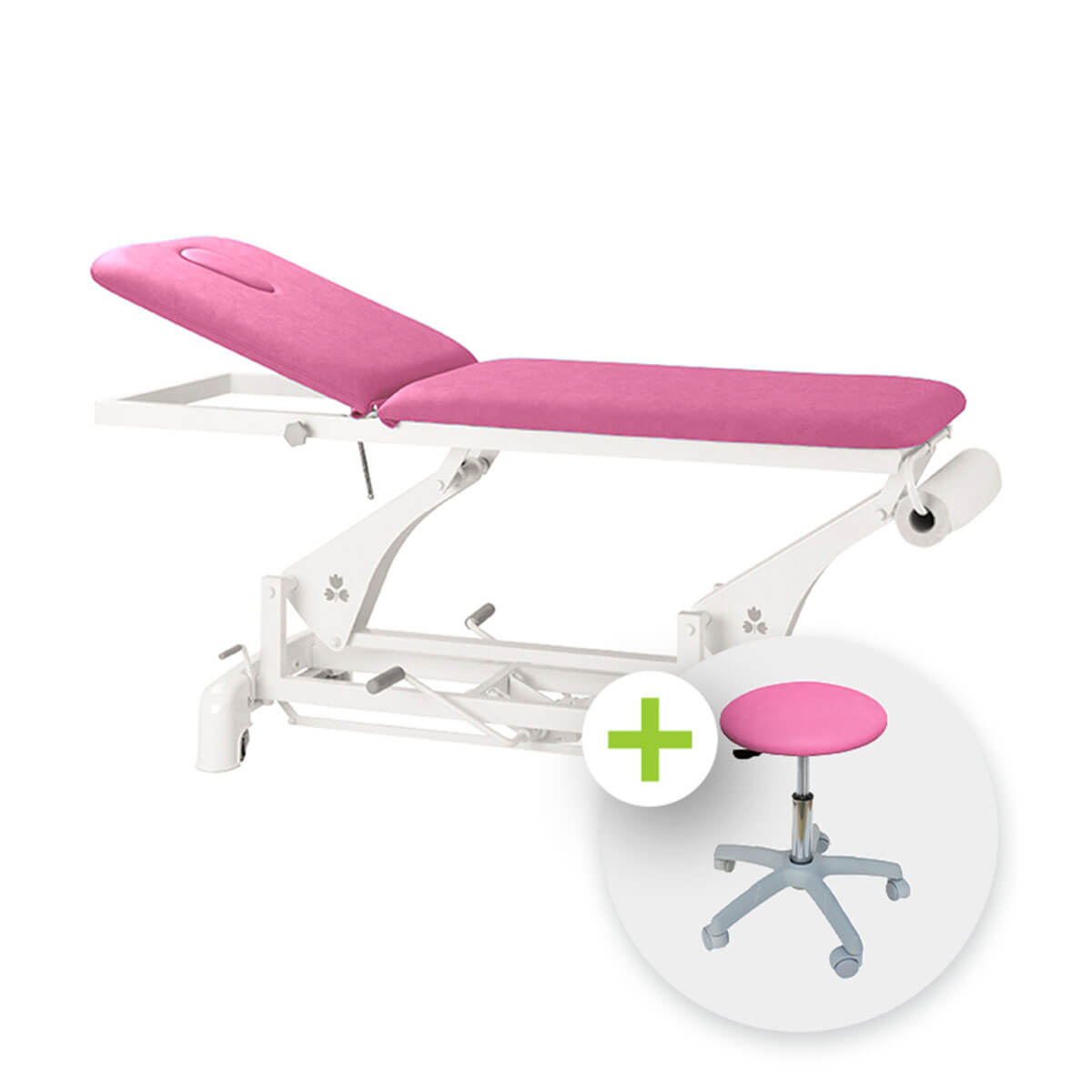 Ecopostural Divan d'examen réglable en hauteur Rose, Hydraulique achat ...