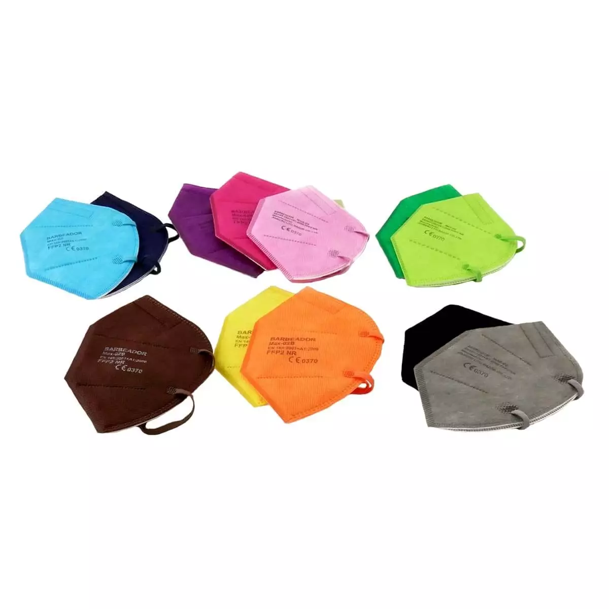  Masque FFP2 en différentes couleurs