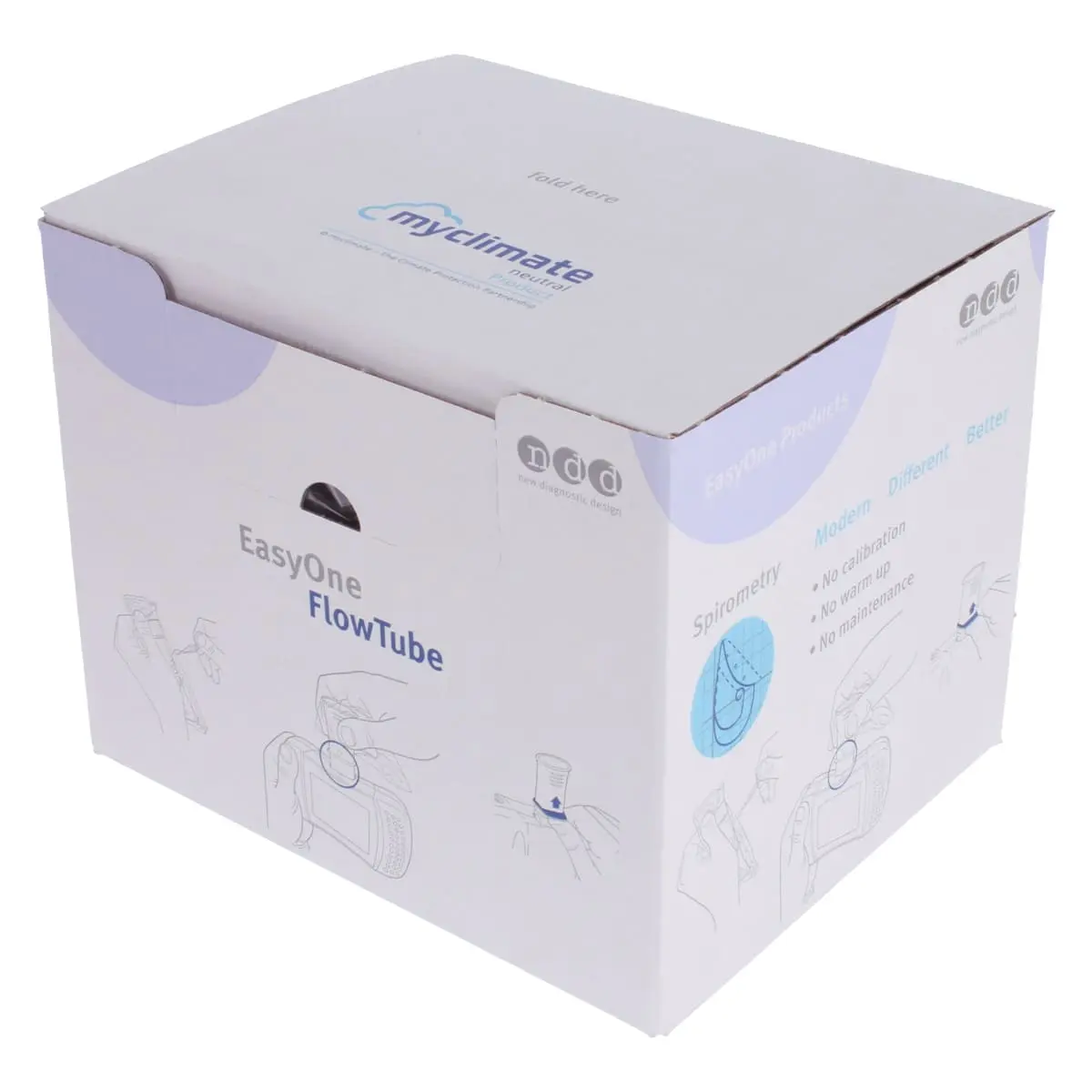 Embouts buccaux FlowTube pour spiromètre EasyOne Air Embouts buccaux FlowTube pour spiromètre EasyOne Air