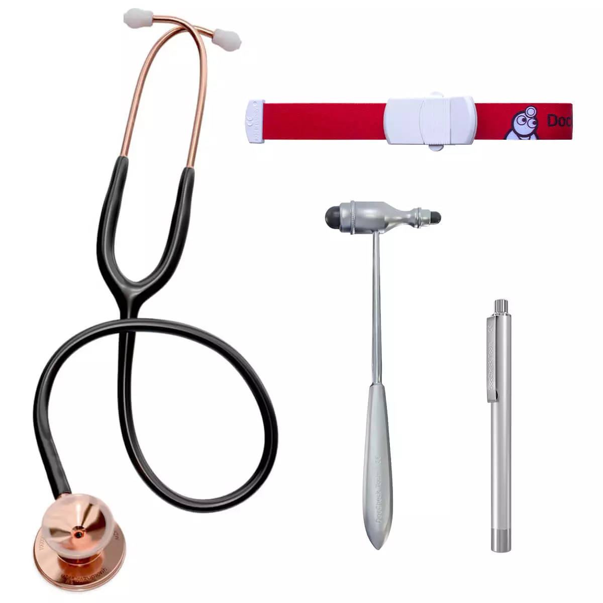  Kit pour examen général avec stéthoscope MD One Rosé Gold